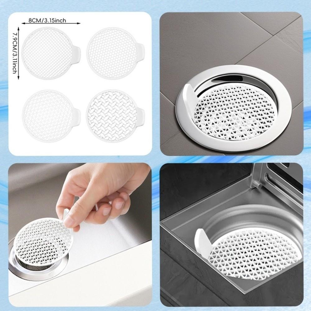 Durable Plastic Floor Drain Filter Anti-Blocking Shower Hair Catcher Kitchen Sink Drain Net Sewer Mesh Stopper Universal