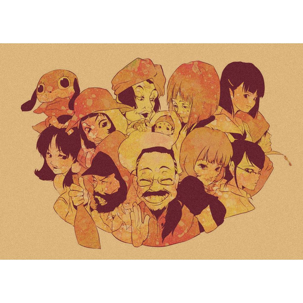 Retro Kraftpapier Poster: Satoshi Kon Collection - Tokyo Godfathers, Millennium Actress, Paprika, Perfect Blue, Reincarnation 265