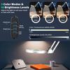 72LED Magnifying Glass  Three Stage Folding 8X Illuminated Magnifier USB for Soldering Iron Repair/Table Lamp/Skincare Beauty