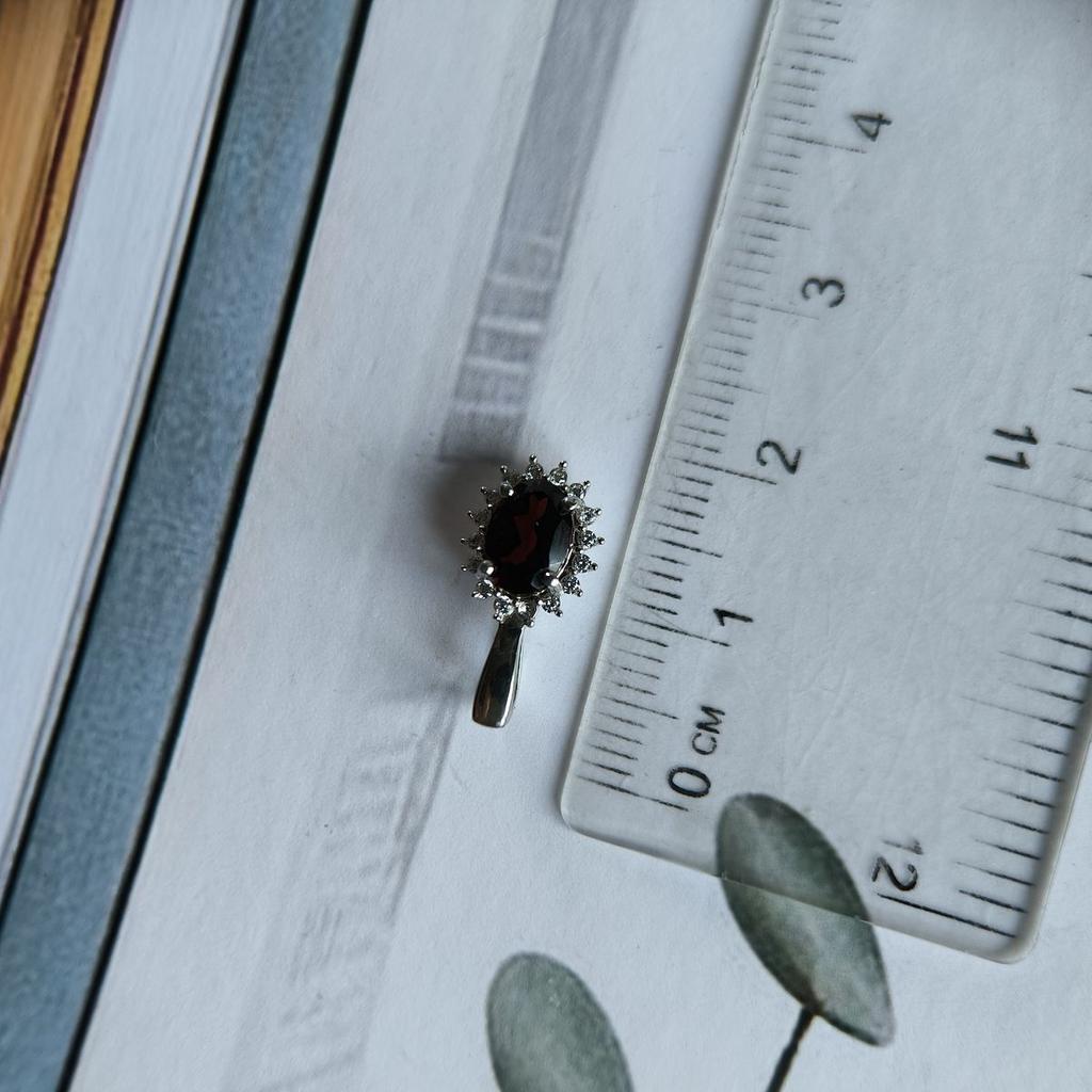 Серебряная подвеска с гранатом 1.094ct (2191476)