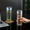 TAIC Pure Titanium Double-Layer Glass Tea Cup