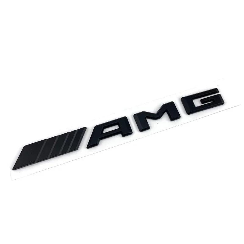 Logo Nero ABS 3D Lettere Emblema AMG Stemmino Baule Auto Per Mercedes Benz W204 W205 W176 W177 W212 W213 Adesivo AMG Accessori BK1