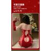 Domila Sexy Underwear Sexy Tube Top Christmas Clothing Pure Desire Hip Wrap Short Skirt Passion Hollow Sao Uniform Temptation