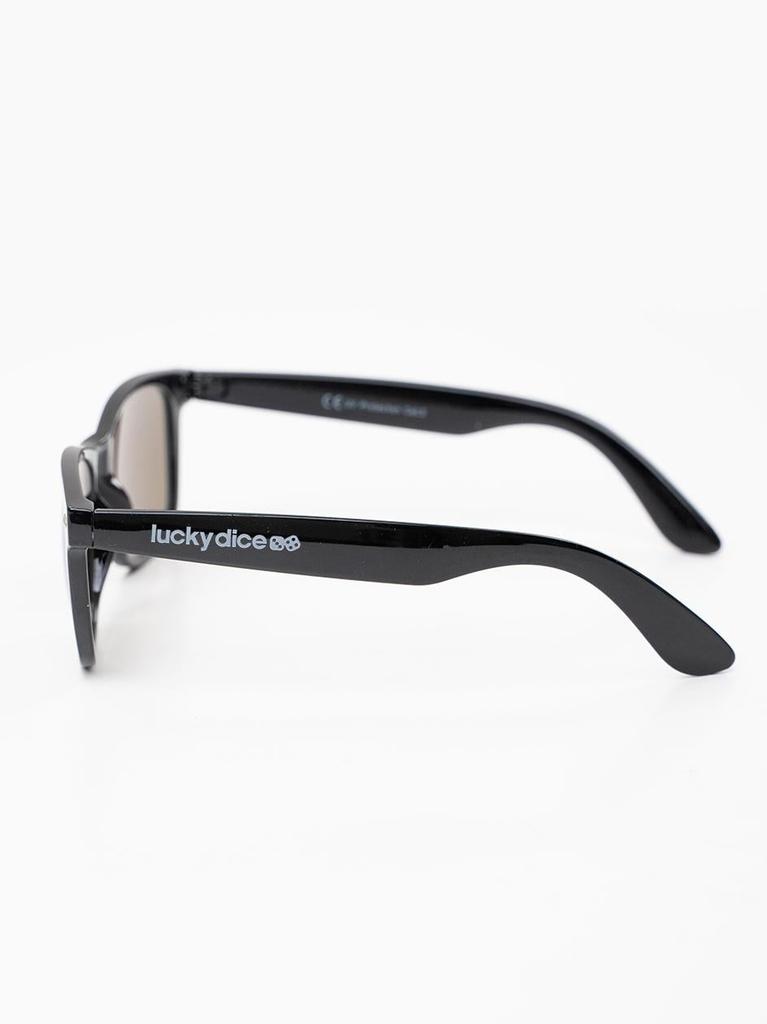 Lucky Dice Name Uni Wayfarer Sunglasses Black/Blue