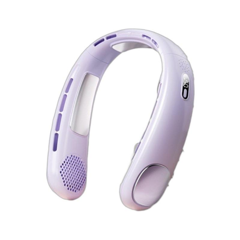 

Мини-подвесной шейный вентилятор, безлопастный вентилятор с шейным ремешком, USB перезаряжаемый электрический электрический цифровой дисплей, воздушный охладитель, кондиционер, вентилятор