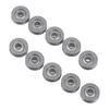10PCS Carbon Steel V623ZZ Groove Round Bottom Track Pulley Bearings Sliding Rollers for Photography and Fitness
