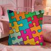 DecorPuzzleS Cushion Cover Premium Comfort Reversible Pillow Cove Two in One Design for Any Room  Car Interior