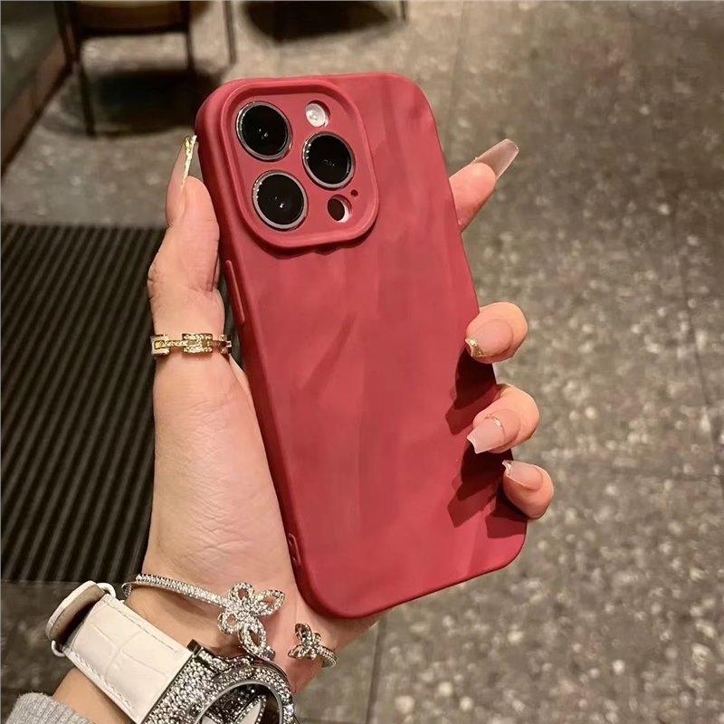 Simple Solid Color Feeling Suitable for Apple 15 Mobile Phone Case IPhone 14 Promax All Inclusive 13 Anti Fall 12 New Model 16