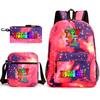Rhythm Box Peripheral Elementary School Bag Large Capacity Starry Sky Backpack Three-piece Set