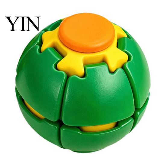 Quiet Spinning Fidget Toy 1/2Pcs 3D Printed Press Rotating Ball, Stress Relief Spinner Kids for Adults, Ball Toy, Decompression Gadget