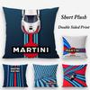 Car Cool M-MartiniES Pillow Case Plush Fabric Soft Double Sided Print Sofa Cushion Cover Throw Pillow Covers