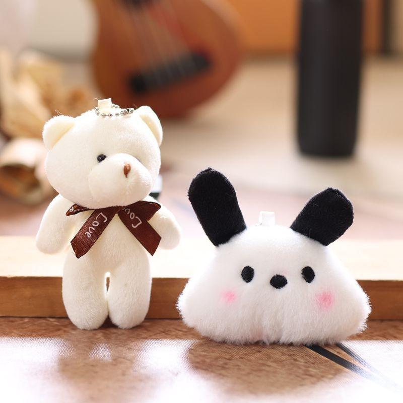 Animal Plush Doll Keyring With Soft Short Plush For Kids And Gift Use