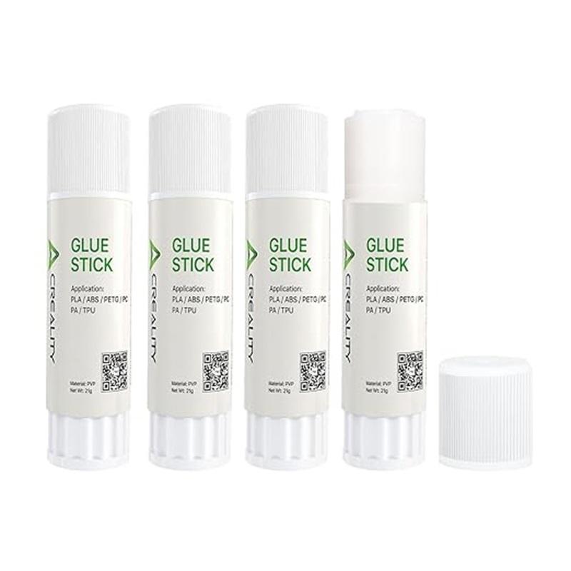 Creality 3D Printer Glue Sticks 4PCS PVP Solid Glue Sticks for 3D Printing Hot Bed Build Plate Enhanced Adhesion Glue Stick