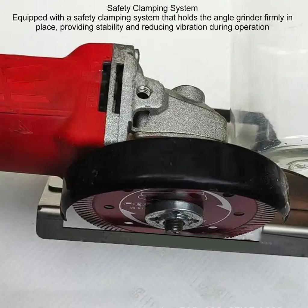 Angle Grinder Stand Secure Clamping System Versatile 45 Degree Tile Chamfering Tool Stainless Steel Accurate Cuts for Ceramic