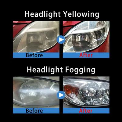 Car Headlight Restoration Polishing Kits Headlamp Scratch Remover Repair Cleaning Liquid Remove Oxidation Headlight Polish Tool