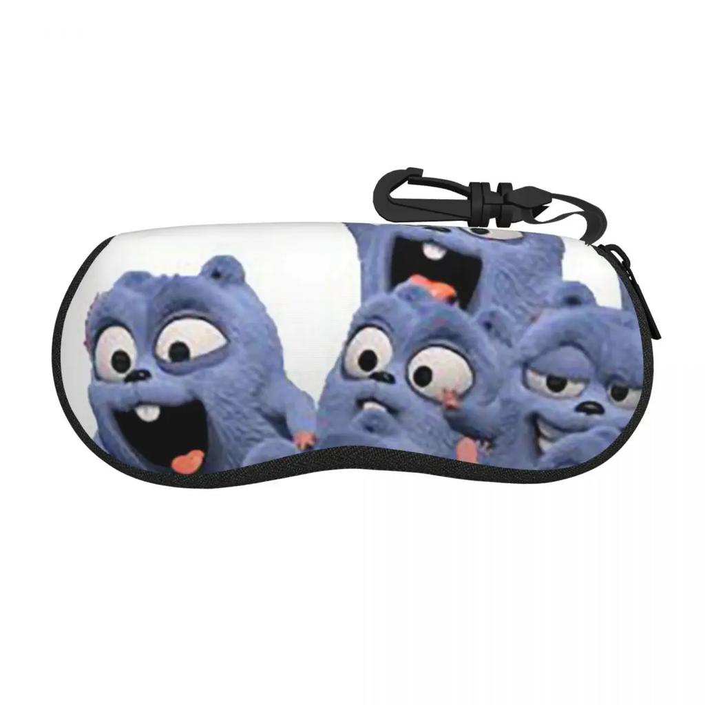 Animation Grizzy And The Lemmings Cartoon Anime Shell Glasses Case Protective Sunglasses Box Women Men Soft Eyeglasses Bag Pouch