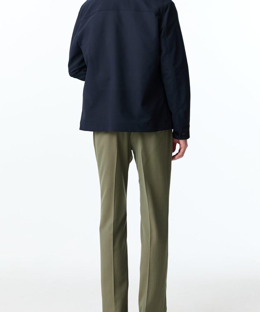Man On The Boon Patch Pocket Shirt-Style Blouson Jacket_Navy 4714109004
