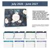 Daily Schedule Desktop Calendar Portable Standing Flip Calendar Annual Calendar  Desktop Use
