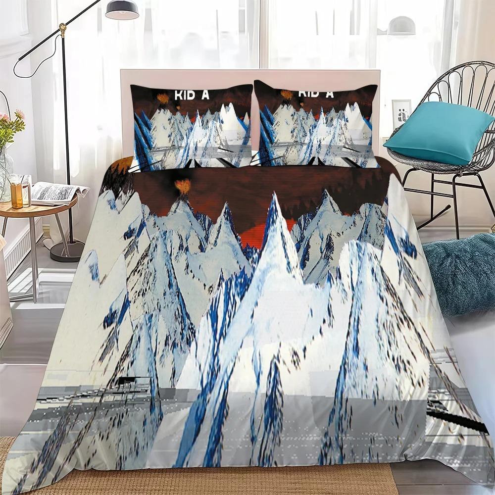 3D Print R-RADIOHEADS BAND Bedding Set Soft Comforter Cover With 1/2pcs Pillow Shams For Kids Adults Duvet Cover Microfiber