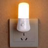 1Pc Kid Children'S Room Bedside Lamp Cold Warm White Mini Led Night Lights Shape Automatic Bedroom Decor Us Plug Wall Lamps