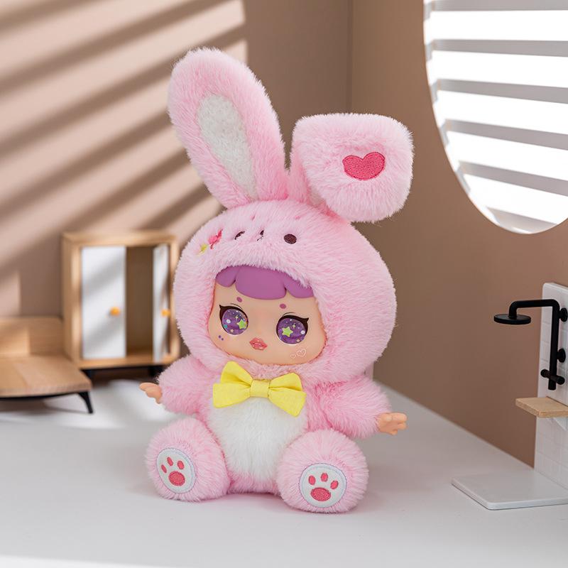 Beast Party Blind Box Plush Toy Vinyl Face Doll for Girlfriend Birthday Gift Desk Decoration