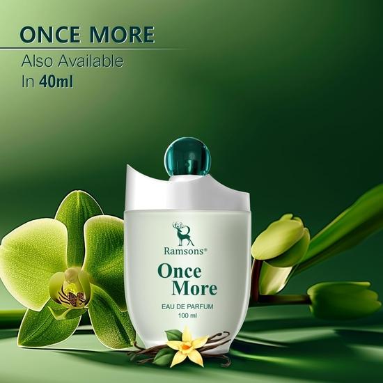 Ramsons - ONCE MORE Eau De Parfum | 100 ML |For Men | TN - Bergamot, Peach| MN - Mimosa, Vanilla Flower| BN - Leather, Vanilla, Musk