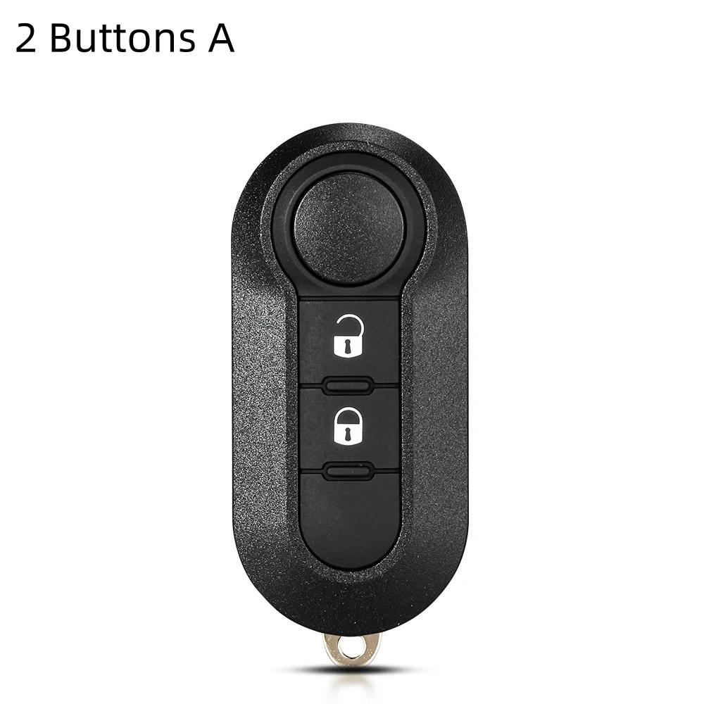 2/3 butoane Rabatabil Rabatabil pentru telecomandă Carcasă Husă Shell Cover Fobs pentru FIAT 500 Panda Punto Bravo Alarma Auto fără cheie SIP22 Lamă