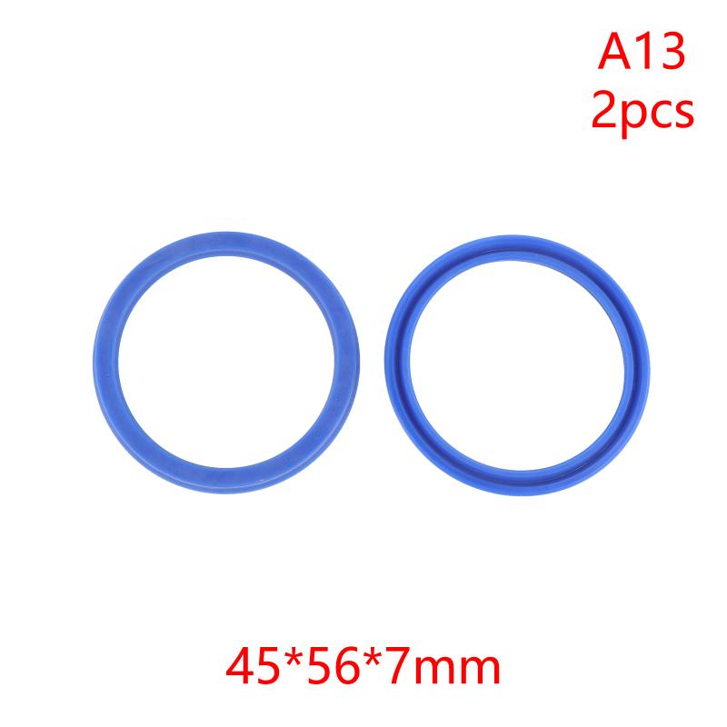 2Pcs PU Hydraulic Oil Seals with Single Lip Radial Shaft for Equipment Repair