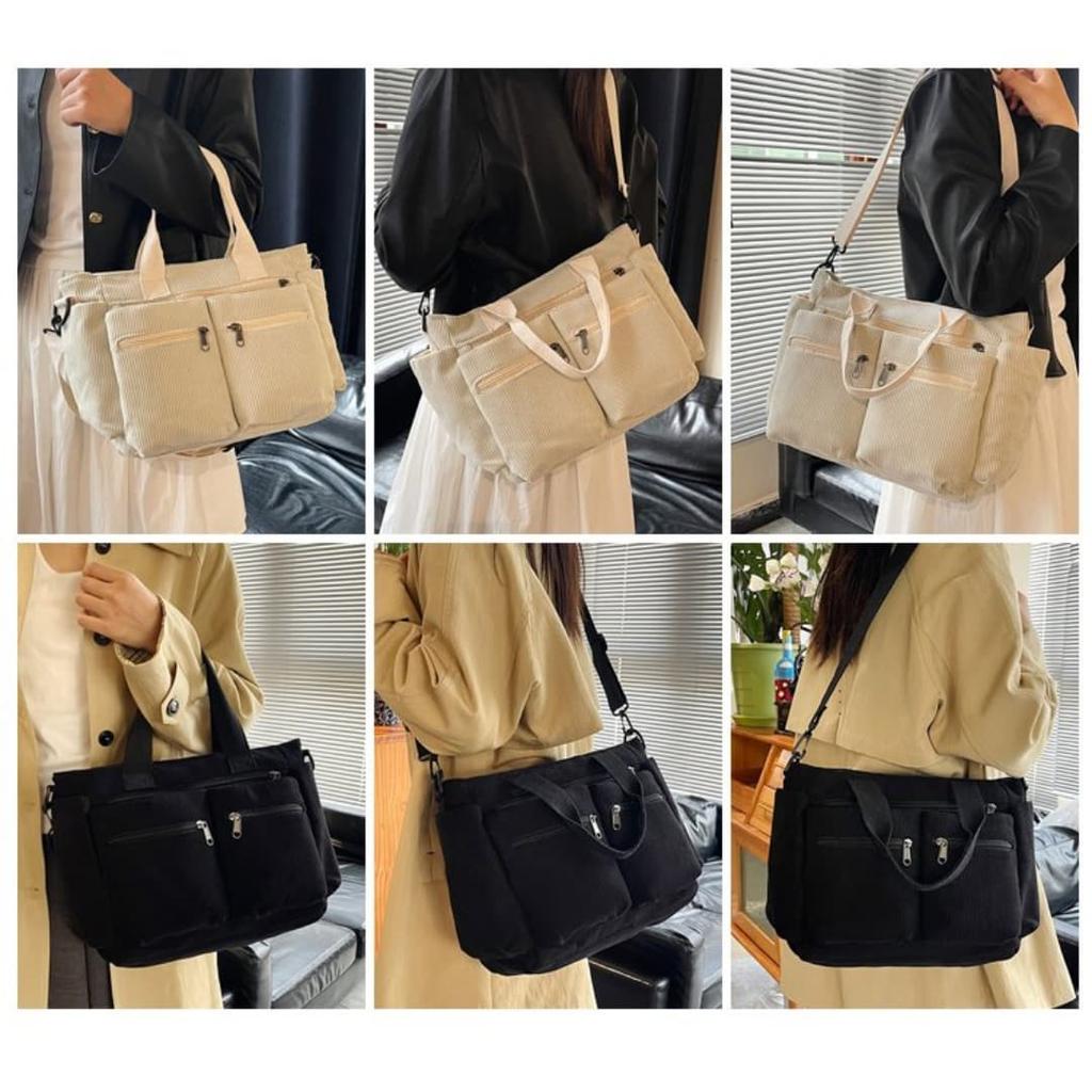 Women's Velvet Large Capacity Shoulder Messenger Bag