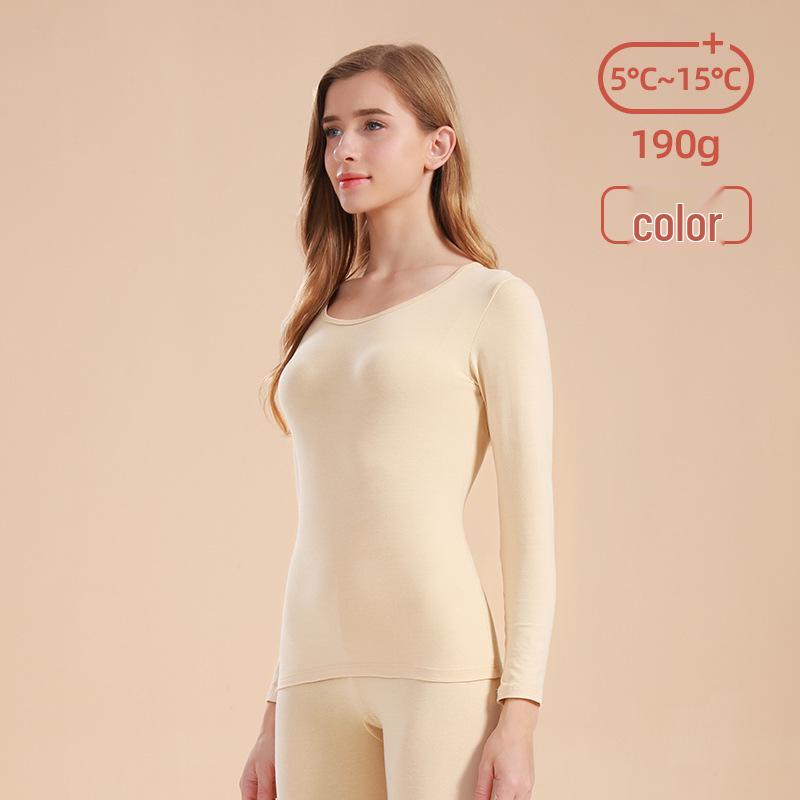 Damen Herbst & Winter Reines Baumwoll-Mittelhoher Kragen Thermoset: 2025 Neuer Stil Basisschicht