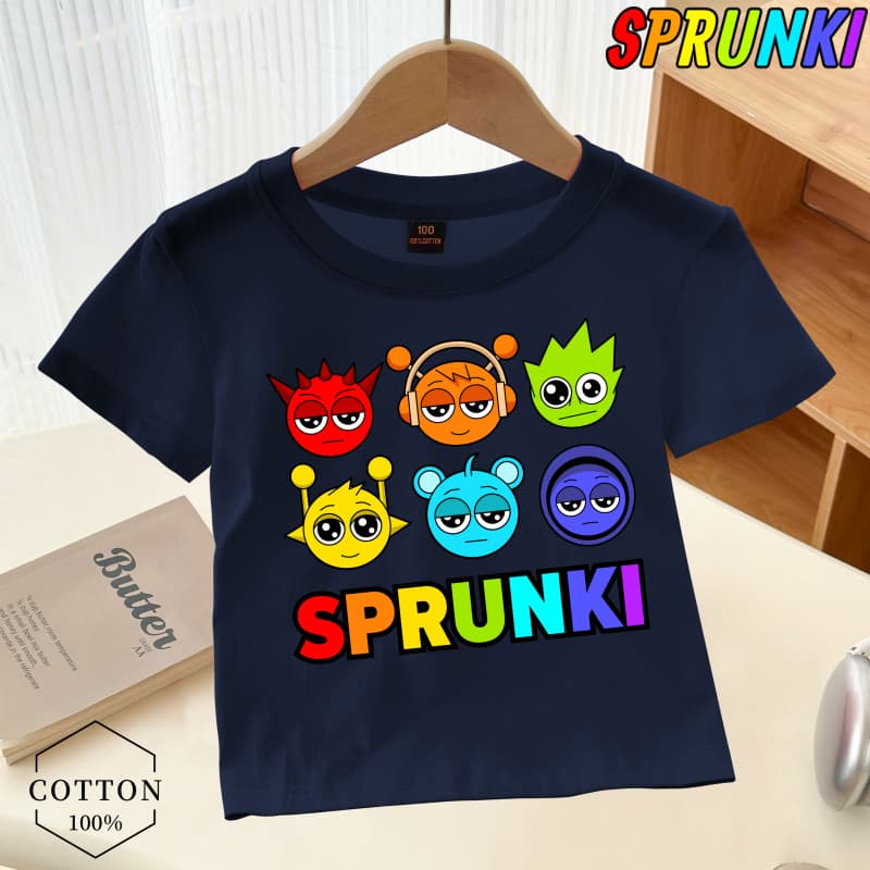 Doar un tip căruia îi place Sprunki Boy Imprimeu grafic Tricou Sprunki pentru copii Tendință de modă Tricou pentru băieți Haine universale de vară pentru băieți/fete