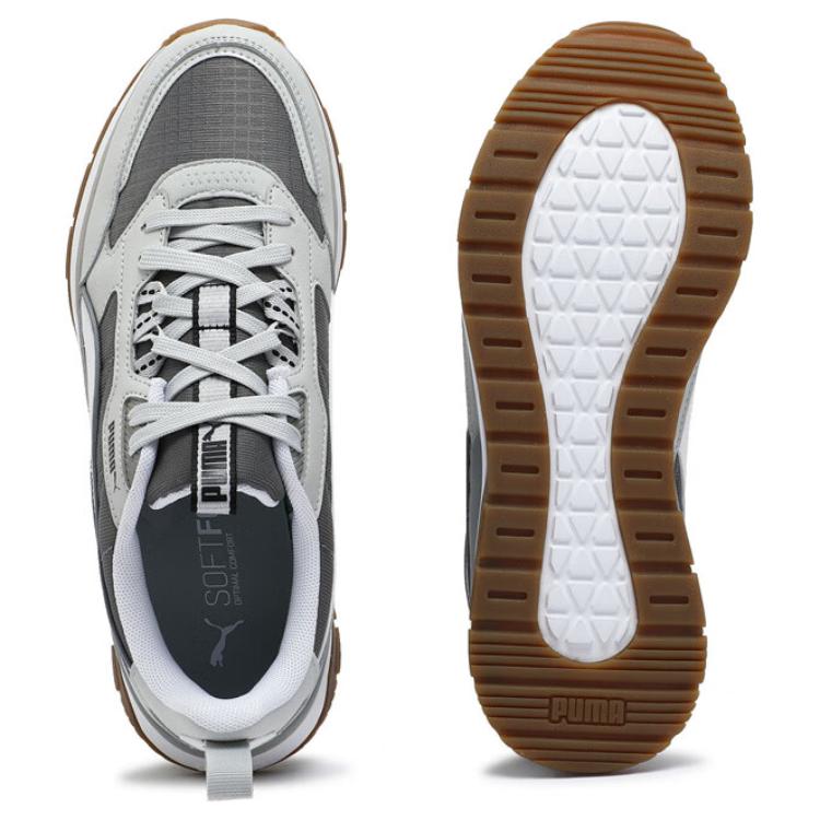 Puma R78 Comfortable Breathable Low-Top Lifestyle Sneakers Unisex Sneakers Light-Gray 380728-16