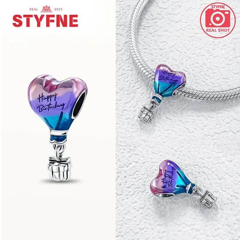 S925 Silver Happy Birthday Charms Love Numbers Beads for Women DIY Bracelet Anniversary Gift