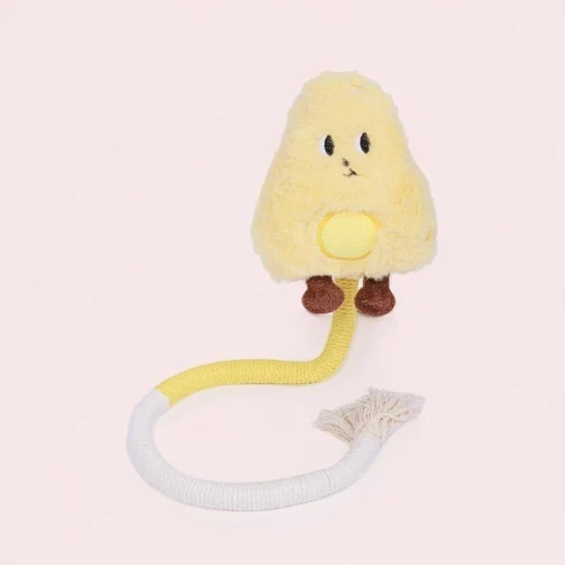 Cute Cartoon Crocodile Plush Catnip Cat Toy Chew Rope Teeth Grinding Cat Teaser