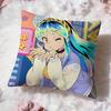 Cuscino Carino Anime U-Urusei Yatsura Copricuscino Comfort Premium Reversibile Copricuscino - Design Due in Uno per Qualsiasi Stanza e Interno Auto