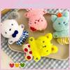 Animal Plush Keyring With Pp Cotton Filling For Car Backpack Gifts