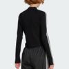 adidas Originály ADICOLOR 3 pruhy úpletová bunda na zip Slim Fit Dámská JY2597