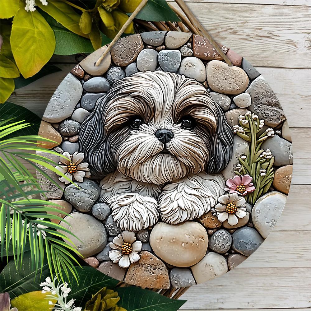 2D Flat Wooden Hanging Decorative Signs, Family Wall or Door Decoration, Garden Decoration, Housewarming Gifts for Friends