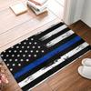 Retro American Flag Patriotic Entrance Door Mat Welcome Floor Mat for Indoor Apartment Home Office Durable Anti-Slip Rugs Decor