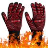 500-800 Centigrade BBQ Fire Gloves Flame Retardant Non-slip Fireproof Extreme Heat Resistant Microwave Oven Gloves Oven Mit