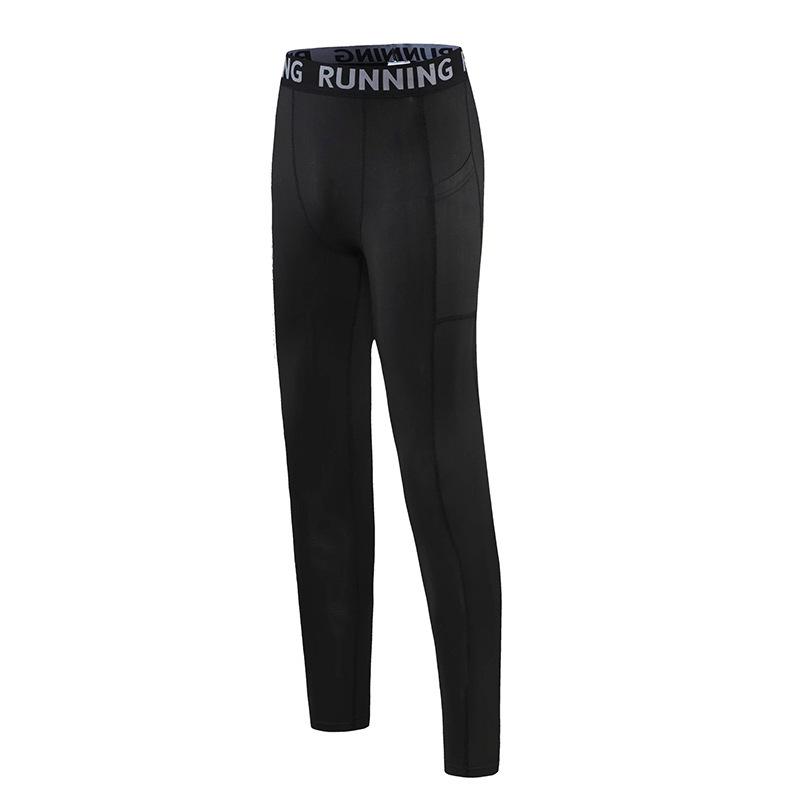 Summer Elastic Sports Compression Pants with Pockets