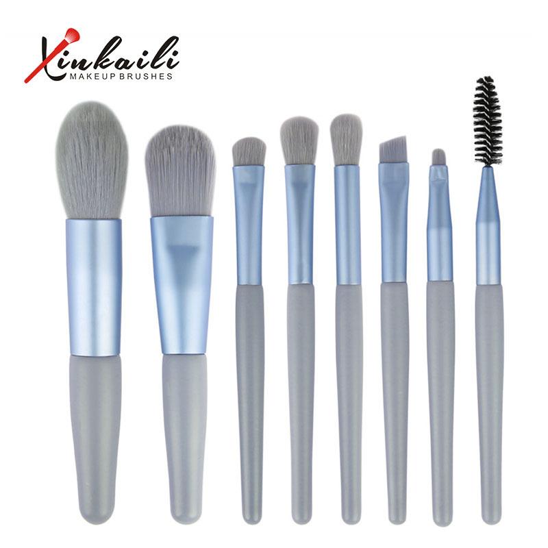 Mini Makeup Brush Set, Complete Set of Beginners’ Beauty Tools with Wooden Handle, Soft-bristled Makeup Brushes