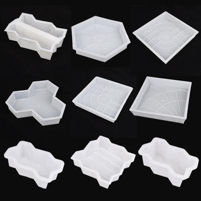 DIY Wegmacher Kunststoff Ziegelform Pflasterstein Gehweg Formen Wegmacher Mitte des Lochs Form Gartenweg Beton