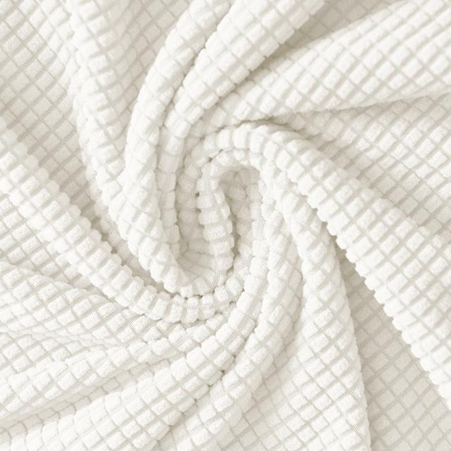 Corn Fleece Fabric Chair Cushion Cover Dining Room Office Home Elasticized Elastic Spandex Round Chair Protective Covers Removable Seat Protectors