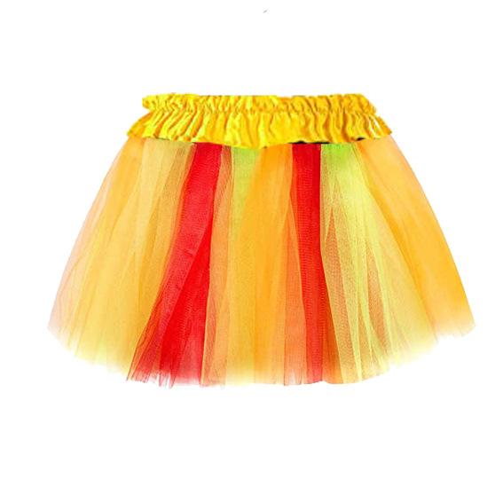 Kids  Color Block Skirt - Unique Princess Skirt One Size жёлтый