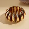 Acryl Geometrisch Rund Spleiß Elastisches Seil Armband Böhmischer Schmuck