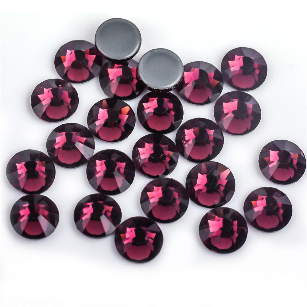 SS6-SS30 40 Farben Crystal AB Better DMC Hot Fix Strasssteine, Glas-Strasssteine zum Aufbügeln, zum Nähen und für Stoffdekorationen