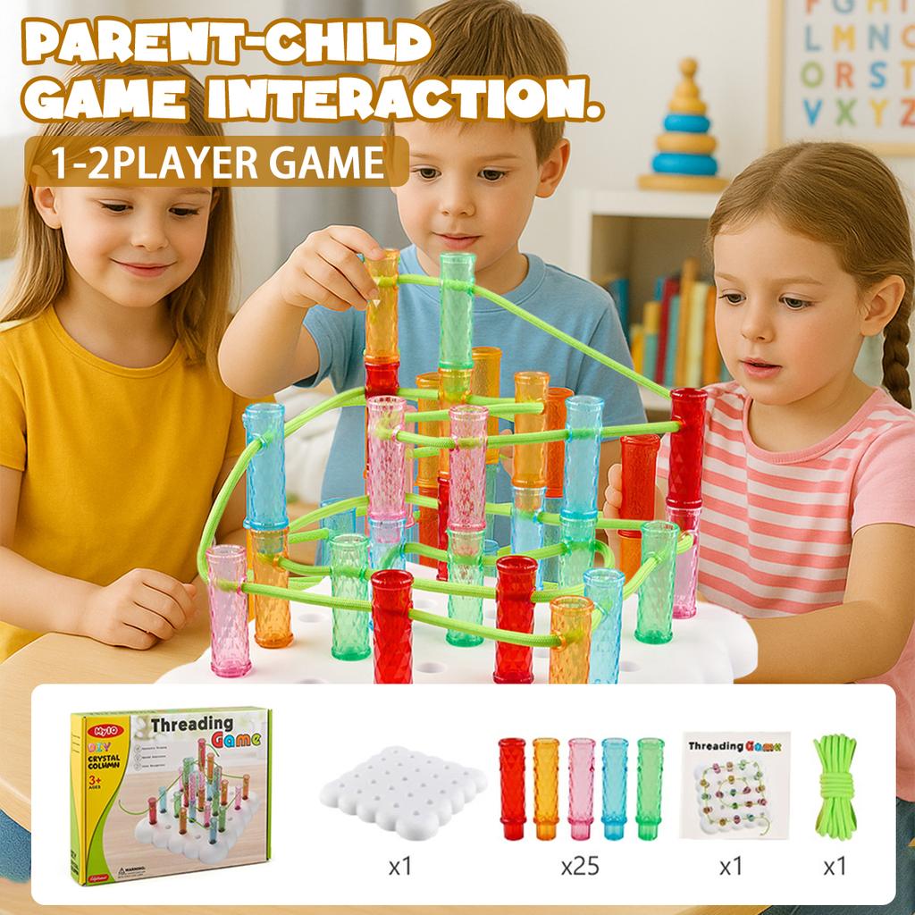 Kids Montessori Rainbow Boards Stringing Sensory Toys Color Sorting Counting Activity Pegboard Education Fine Motor Skills Toys
