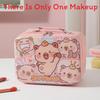 Cute Cartoon Makeup Bag With Large Capacity And Mirror For Daily Travel And Gift
