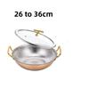 304 Big Deep Dry Pot Specialty Tableware Hotpot Hammer Shaped Thick Stainless Steel Set Fish Large Pot Seafood Soup Pots Cooking